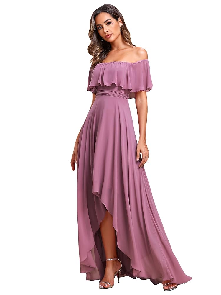 【AMERI】MEDI REBECCA OFF SHOULDER COLOR Ameri（アメリ）の「MEDI REBECCA OFF SHOULDER DRESS